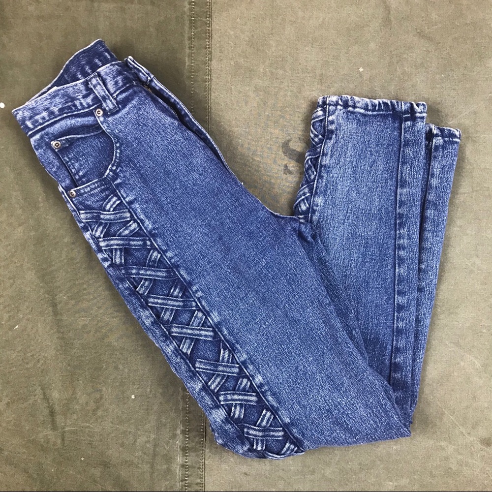80s Pure Jeanswear Stretch Denim Jeans 24W X 27.5L